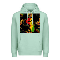 Seafoam African Freedom Seamless Pattern Premium Hoodie - BundleAndBundleShop