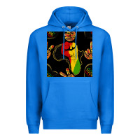True Royal African Freedom Seamless Pattern Premium Hoodie - BundleAndBundleShop
