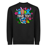 Black Your Text Stich Heavyweight Sweatshirt - CowhideDigitalArt
