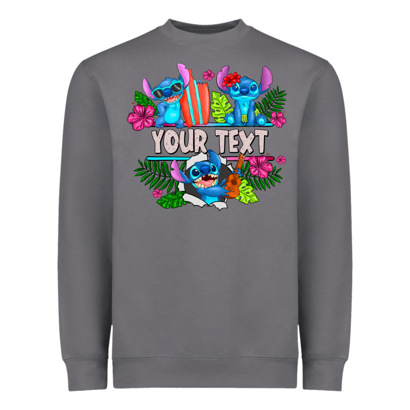 Your Text Stich Heavyweight Sweatshirt by CowhideDigitalArt | Teevron
