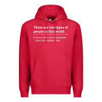 Cardinal Two Types of People Can Extrapolate Incomplete Data Gift Premium Hoodie - minhPixels