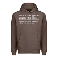 Coffee Two Types of People Can Extrapolate Incomplete Data Gift Premium Hoodie - minhPixels
