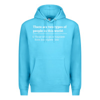 Ocean Blue Two Types of People Can Extrapolate Incomplete Data Gift Premium Hoodie - minhPixels