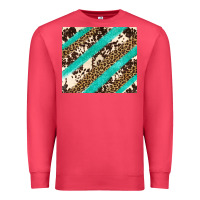 Cardinal turquoise glitter leopard and cowhide Premium Sweatshirt - Artiststas