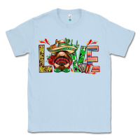Dusty Blue Mexico love with gnome Classic Tee - NancyCooperArtShop