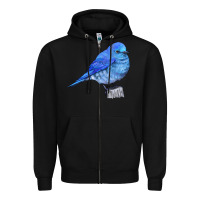 Black Mountain Bluebird Zipper Hoodie - LillyAllenDesigns