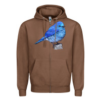 Chestnut Mountain Bluebird Zipper Hoodie - LillyAllenDesigns