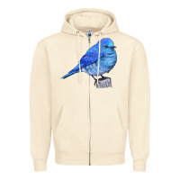 Sandshell Mountain Bluebird Zipper Hoodie - LillyAllenDesigns