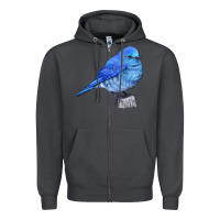 Smoke Mountain Bluebird Zipper Hoodie - LillyAllenDesigns