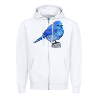 White Mountain Bluebird Zipper Hoodie - LillyAllenDesigns