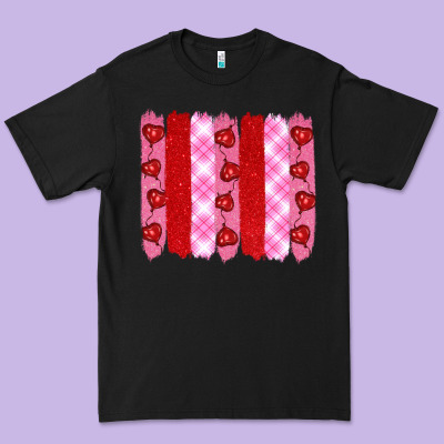 Valentine's Day Brushstrokes Premium Tee Designed By Ranaportraitstore