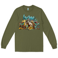 Army Green Horse mom mother's day Long Sleeve Tee - HowdyJamesFarm