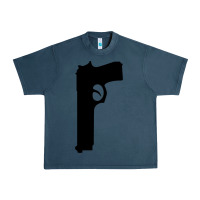 Midnight Navy THE SOPRANOS GUN Urban Heavy Tee - minhPixels
