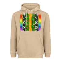 Mushroom st patricks day rainbow brushstroke Heavyweight Hoodie - Artiststas