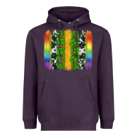 Plum st patricks day rainbow brushstroke Heavyweight Hoodie - Artiststas