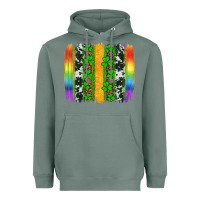 Sage st patricks day rainbow brushstroke Heavyweight Hoodie - Artiststas