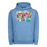 Pigment Pebble Blue rocking the phlebotomist life Urban Hoodie - AdoDesignShop