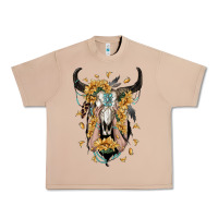 Burro sunflower boho bull skull with hands Urban Heavy Tee - RanaPortraitStore