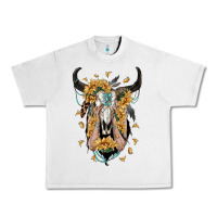 Lunar Rock sunflower boho bull skull with hands Urban Heavy Tee - RanaPortraitStore