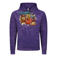 Cloud Purple happy fall Vintage Hoodie - CowGirlArtShop