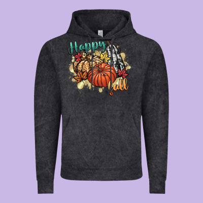 Happy Fall Vintage Hoodie Designed By Cowgirlartshop