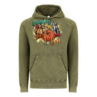 Vintage Olive happy fall Vintage Hoodie - CowGirlArtShop