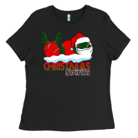 Black Christmas Spirits Baseball Ladies Tee - Bettercallsaul