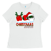 White Christmas Spirits Baseball Ladies Tee - Bettercallsaul