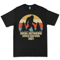 Black Bigfoot Social Distancing World Champion Premium Tee - Bettercallsaul
