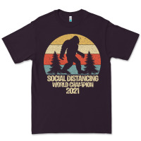 Bigfoot Social Distancing World Champion Premium Tee | Teevron