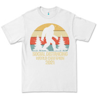 White Bigfoot Social Distancing World Champion Premium Tee - Bettercallsaul
