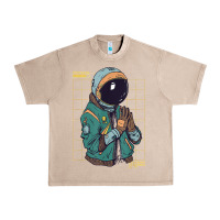 French Oak astronaut space travel retro aesthetic streetwear t shirt Urban Heavy Tee - minhPixels