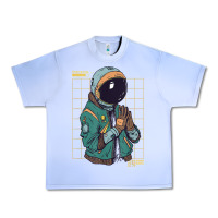 Grape Ice astronaut space travel retro aesthetic streetwear t shirt Urban Heavy Tee - minhPixels