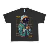 Pigment Black astronaut space travel retro aesthetic streetwear t shirt Urban Heavy Tee - minhPixels