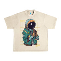 Sandshell astronaut space travel retro aesthetic streetwear t shirt Urban Heavy Tee - minhPixels