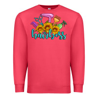 Cardinal hairboss western sunflowers hairdresser Premium Sweatshirt - Artiststas