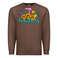 Chestnut hairboss western sunflowers hairdresser Premium Sweatshirt - Artiststas
