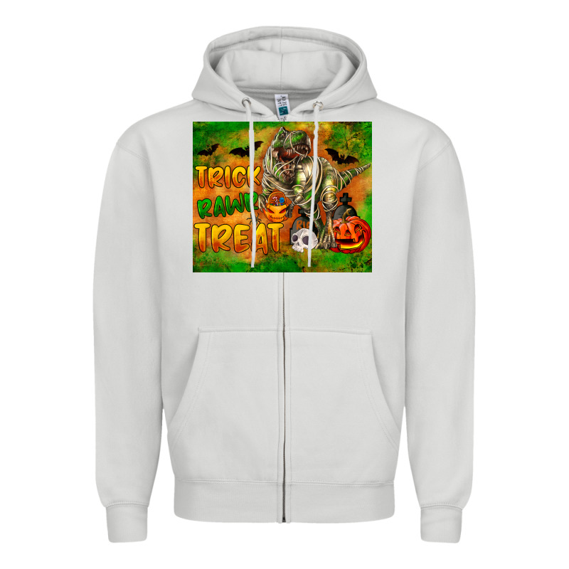 Trick Rawr Treat Zipper Hoodie by LillyAllenDesigns | Teevron