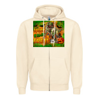 Sandshell Trick Rawr Treat Zipper Hoodie - LillyAllenDesigns