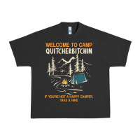 Pigment Black welcome to camp quitcherbitchin camping camp quitcherbitchin Urban Heavy Tee - minhPixels