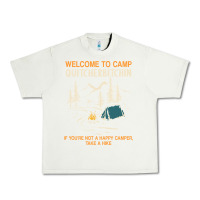 Pistachio welcome to camp quitcherbitchin camping camp quitcherbitchin Urban Heavy Tee - minhPixels