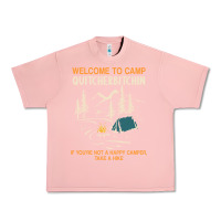 Salmon welcome to camp quitcherbitchin camping camp quitcherbitchin Urban Heavy Tee - minhPixels