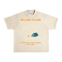 Sandshell welcome to camp quitcherbitchin camping camp quitcherbitchin Urban Heavy Tee - minhPixels
