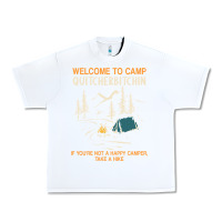 White welcome to camp quitcherbitchin camping camp quitcherbitchin Urban Heavy Tee - minhPixels