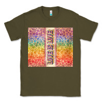 Army Green Love is love Pride LGBTQ+ Classic Tee - NancyCooperArtShop