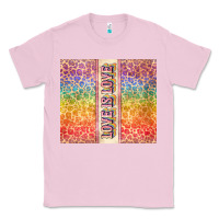 Bubblegum Pink Love is love Pride LGBTQ+ Classic Tee - NancyCooperArtShop