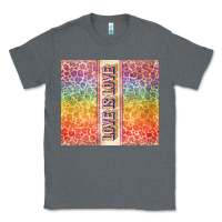 Charcoal Heather Love is love Pride LGBTQ+ Classic Tee - NancyCooperArtShop