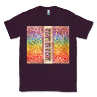 Plum Love is love Pride LGBTQ+ Classic Tee - NancyCooperArtShop