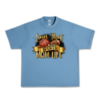 Pebble Blue livin that sports mom life Urban Heavy Tee - CowGirlArtShop
