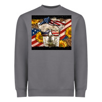 Storm Western 4th Of July Lama Heavyweight Sweatshirt - LillyAllenDesigns